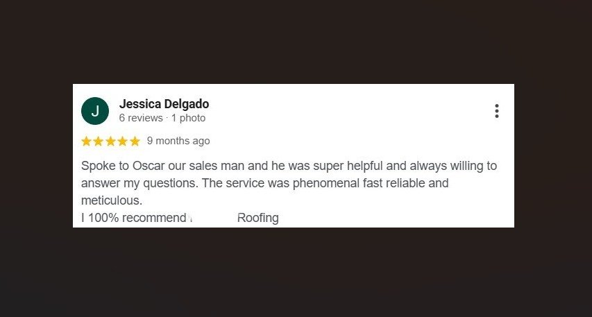 Jessica Delgado Review Miami Roofing - Miami Roofing Review